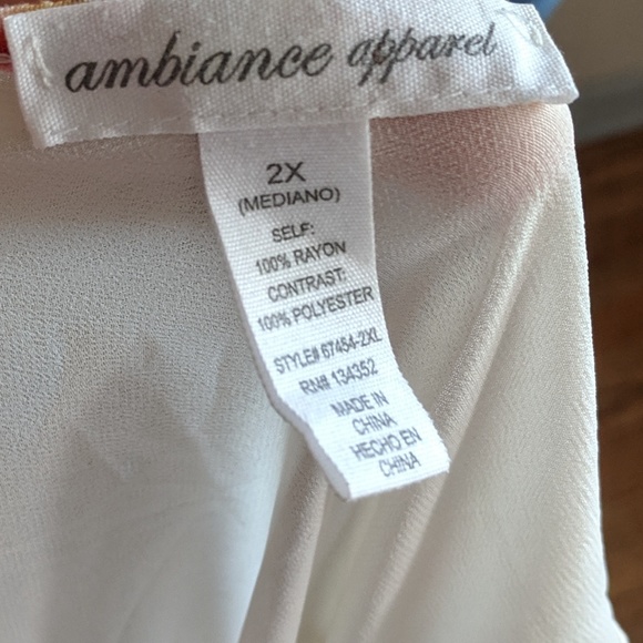 Ambiance Apparel Tank Top Size 2x - Picture 2 of 5